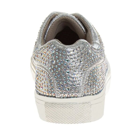 Silver Glitzy Sneakers - Picture 3 of 4